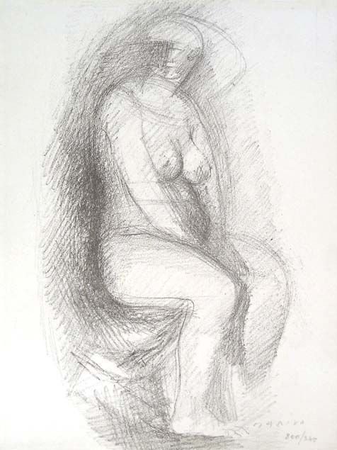 Marino Marini, seated woman